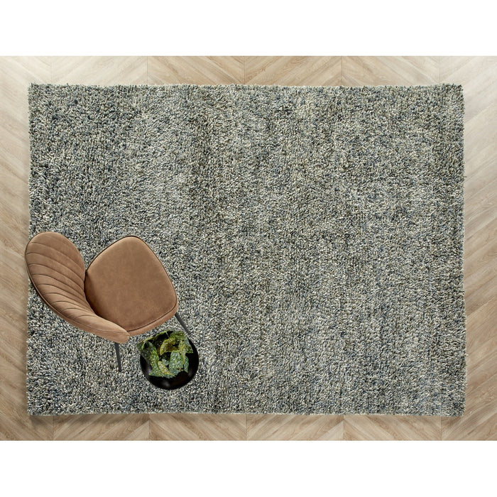 Vloerkleed Shaggy Deluxe - Blauw - Wol