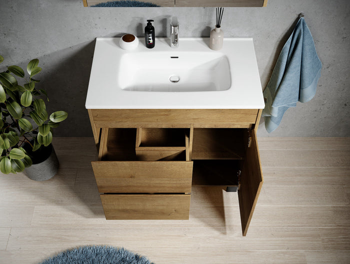 Badplaats Badkamermeubel Set Salzburg 80 cm - Eiken - Badmeubel