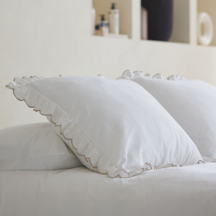 Walra Real Romance Dekbedovertrek 200x220 - Wit