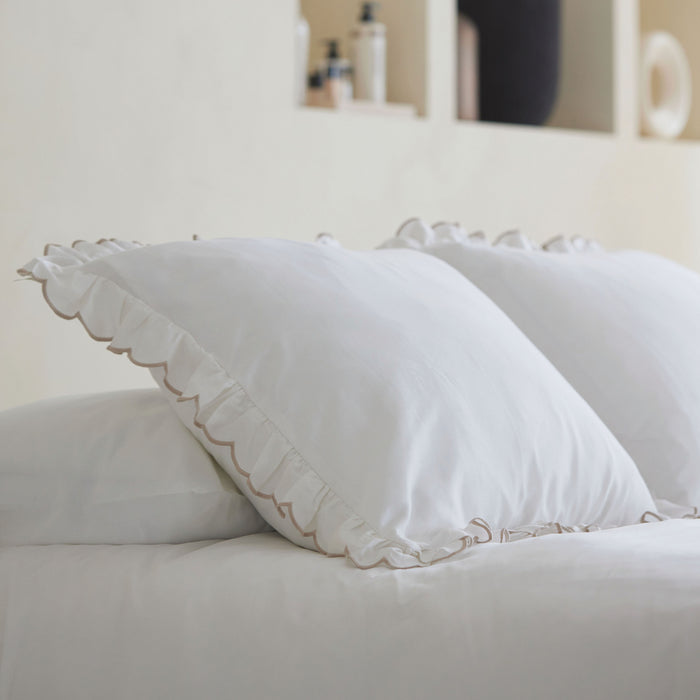 Walra Real Romance Dekbedovertrek 240x220 - Wit