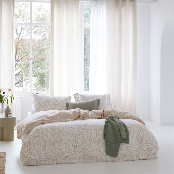 Walra Remade Crazy Crinkles Dekbedovertrek 200x220 - Zand