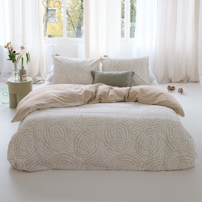 Walra Remade Crazy Crinkles Dekbedovertrek 200x220 - Zand