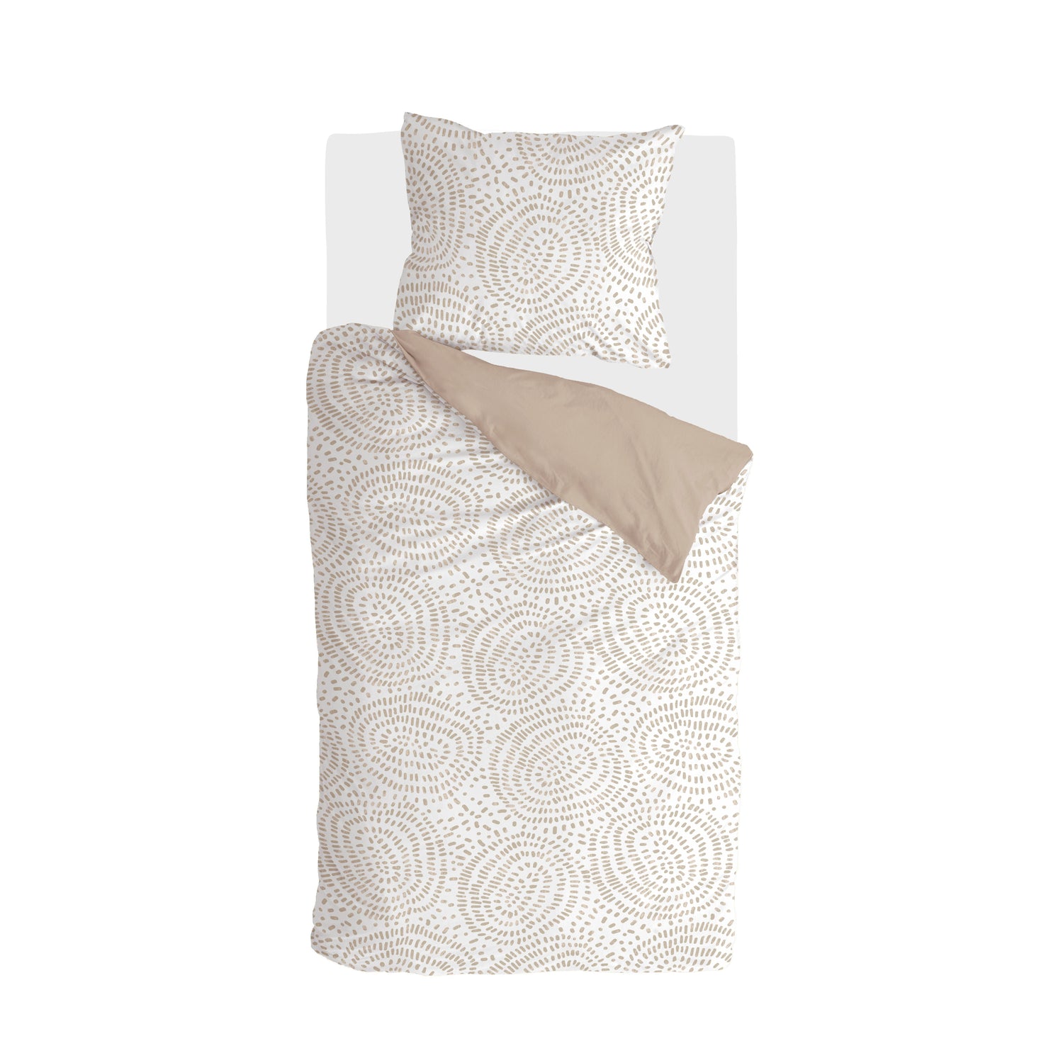 Walra Remade Crazy Crinkles Dekbedovertrek 140x220 - Zand