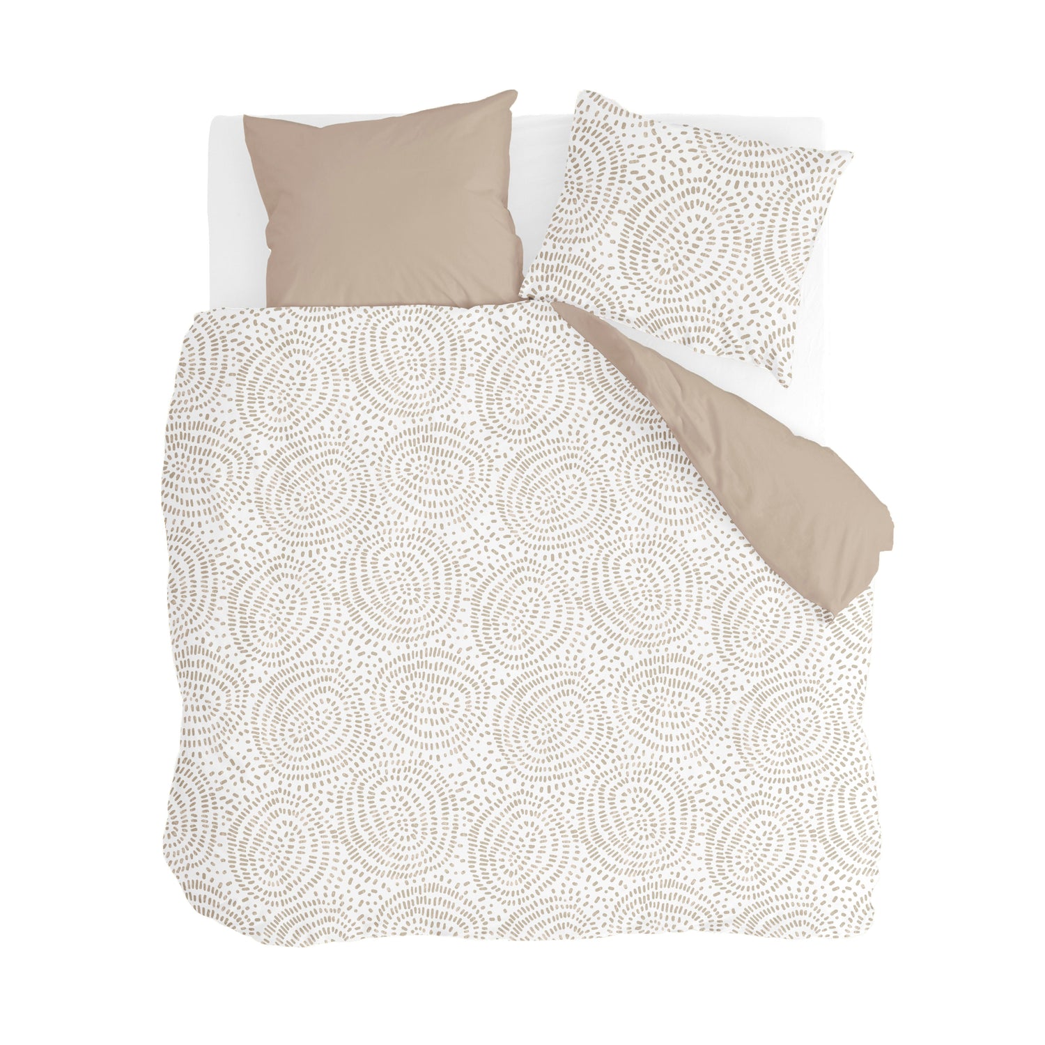 Walra Remade Crazy Crinkles Dekbedovertrek 200x220 - Zand