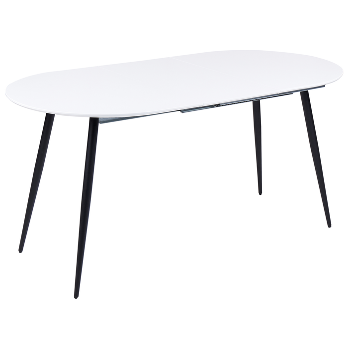 Beliani-EFTALIA -Uitschuifbare eettafel-Wit-120|160 x 80 cm-MDF