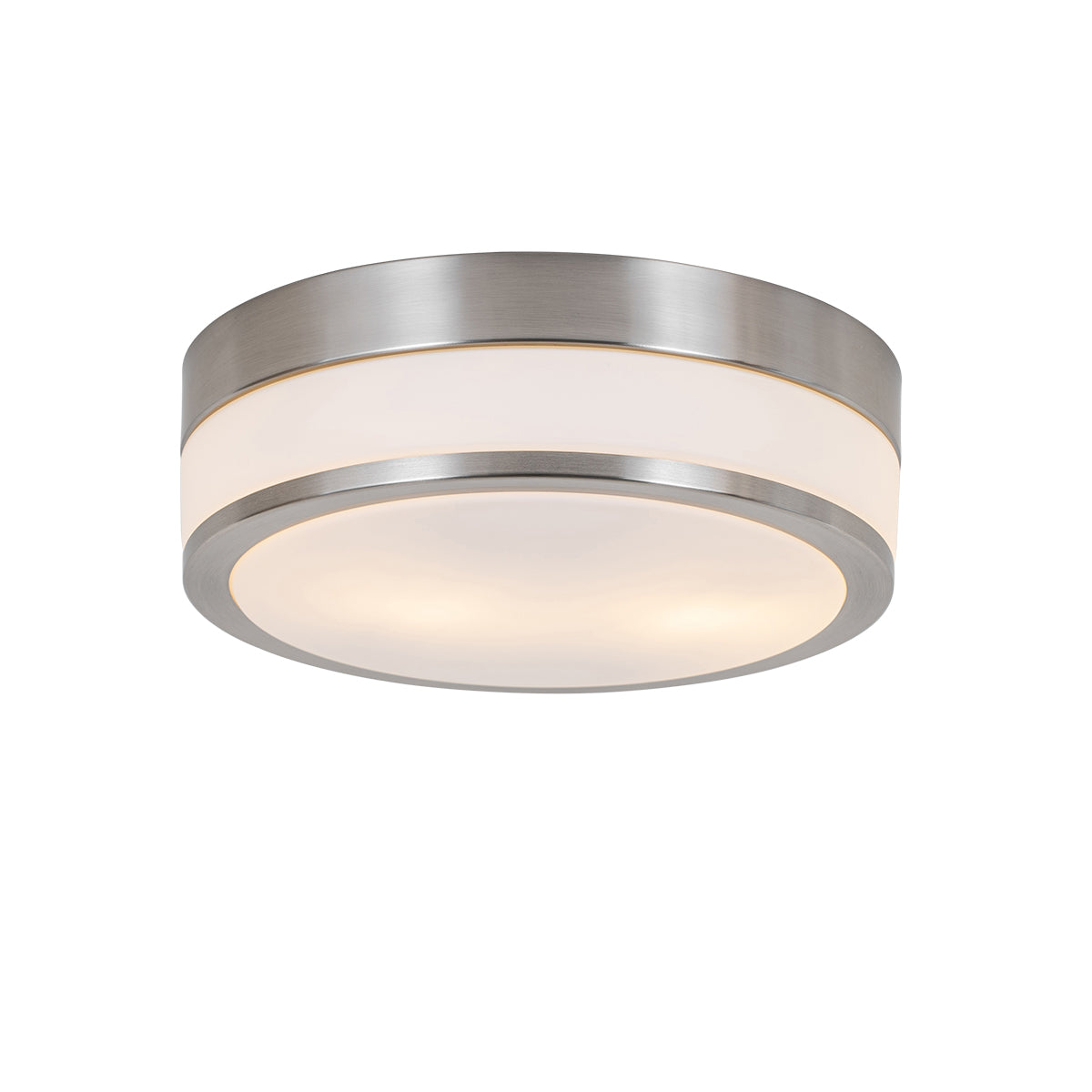 QAZQA Moderne plafondlamp staal 28 cm IP44  - Flavi