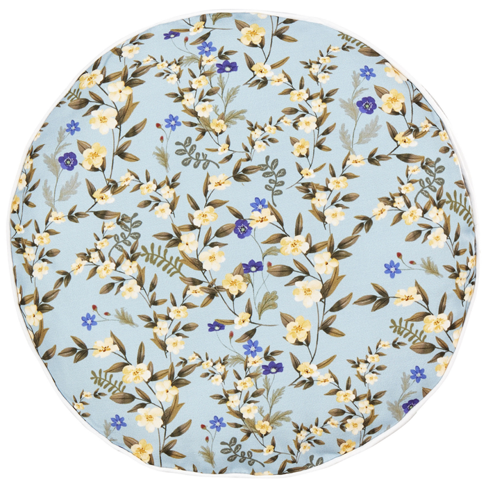 Beliani-VALLORIA-Buitenkussen set van 2-Lichtblauw- 40 cm-Polyester