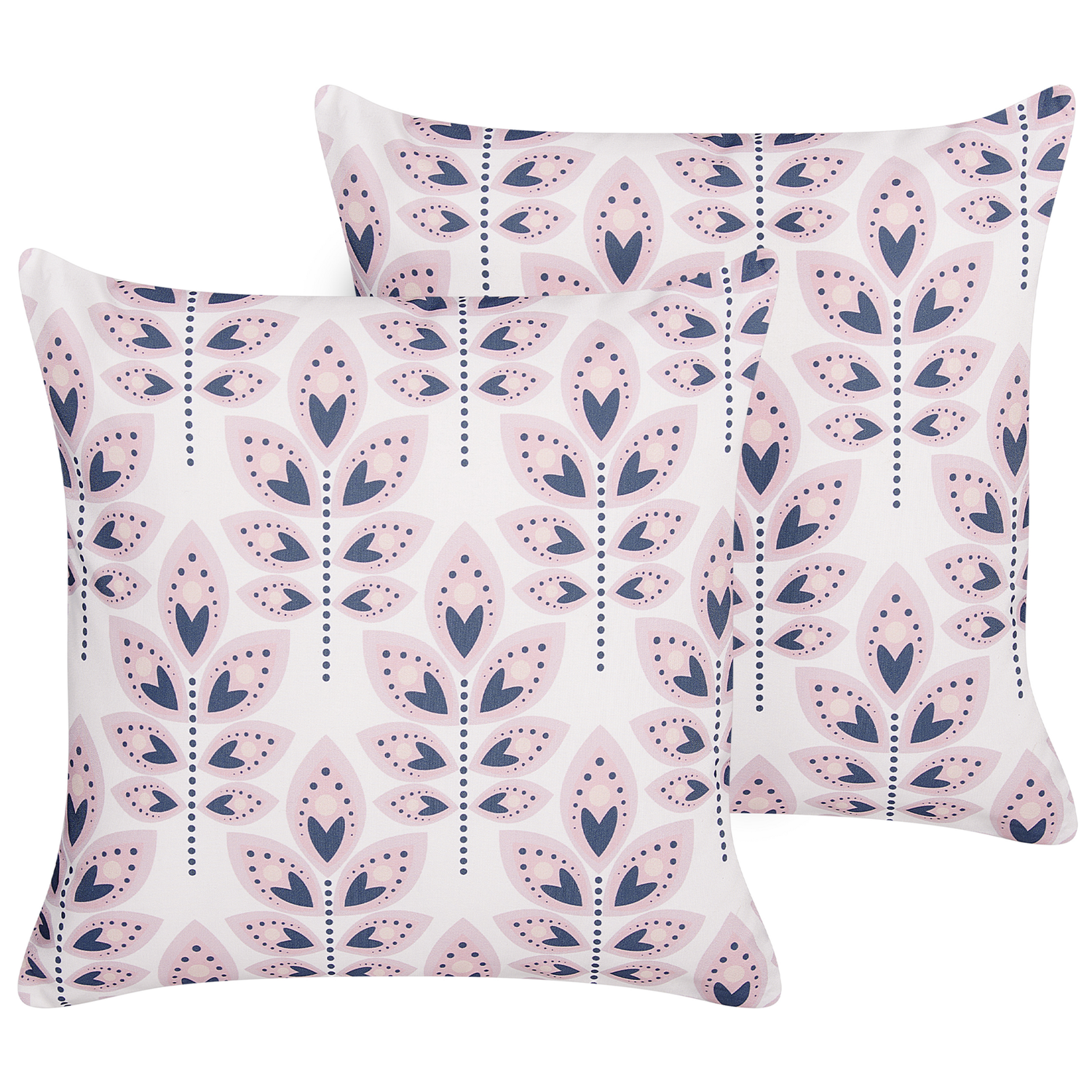 Beliani-TORRETTA-Sierkussen set van 2-Crème-45 x 45 cm-Polyester
