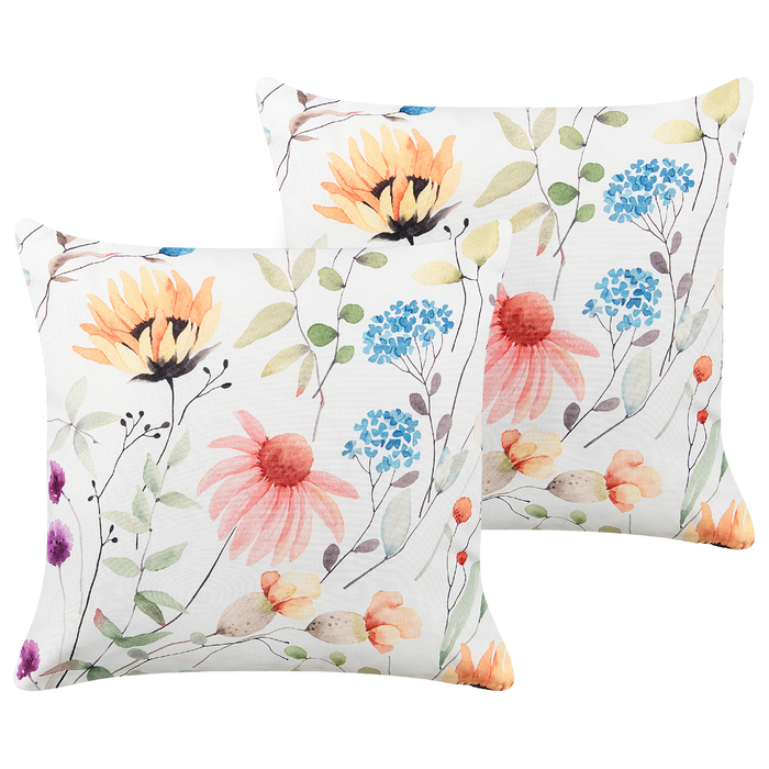 Beliani-MONESI-Tuinkussen set van 2-Meerkleurig-45 x 45 cm-Polyester