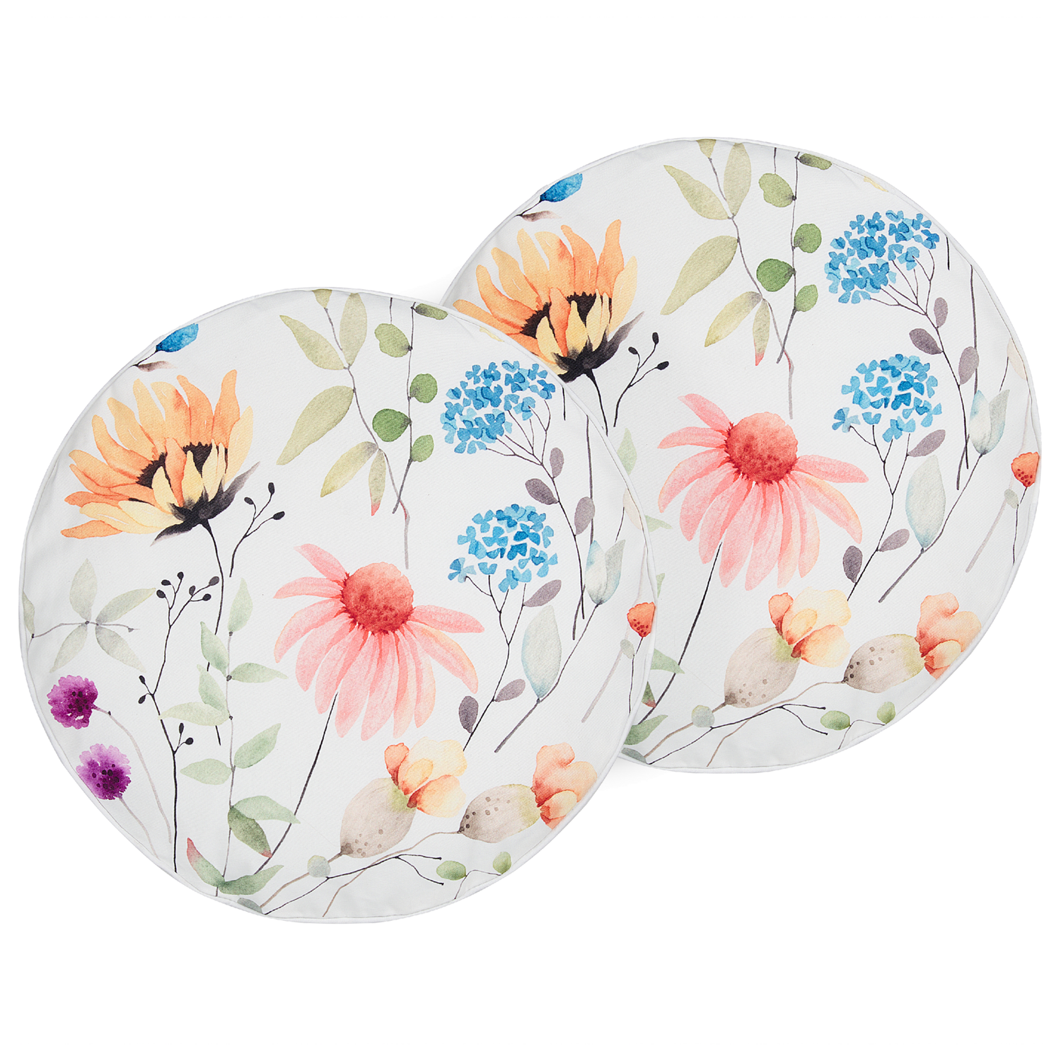 Beliani-MONESI-Tuinkussen set van 2-Meerkleurig- 40 cm-Polyester