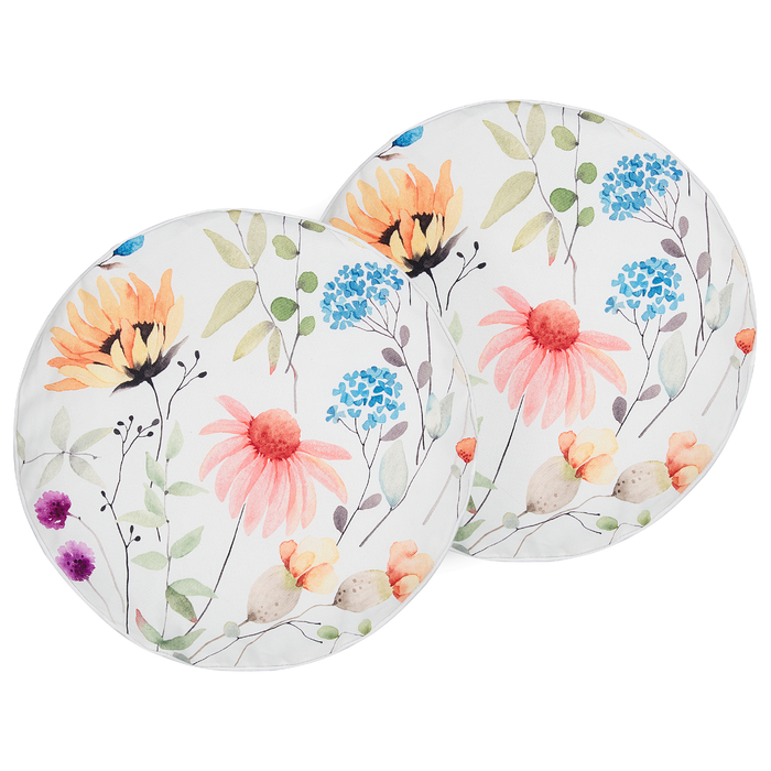 Beliani-MONESI-Tuinkussen set van 2-Meerkleurig- 40 cm-Polyester