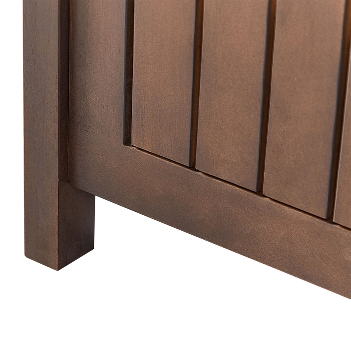 Beliani - SOVANA - Tuinbank - Donkerhout|Rood - Acaciahout