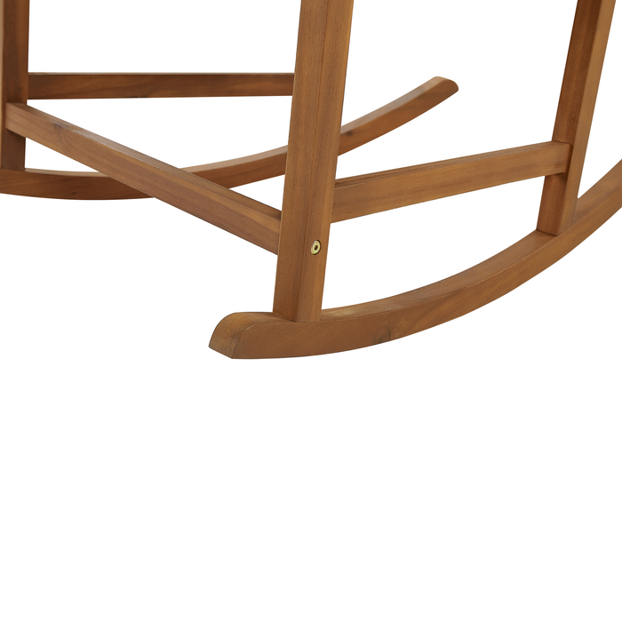 Beliani - BOJANO - Schommelstoel - Lichte houtkleur - Acaciahout