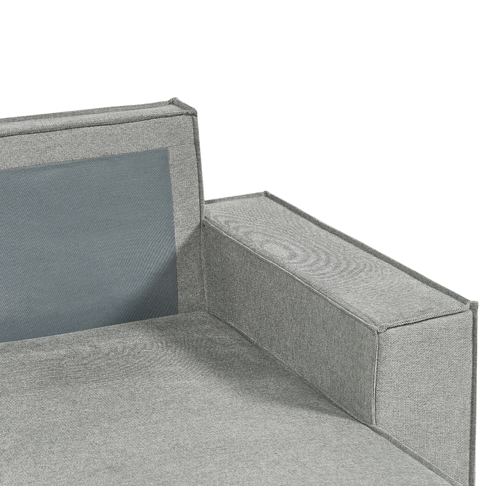 Beliani-KARILA-Hoekbank met opbergruimte-Grijs-Linkszijdig-Polyester