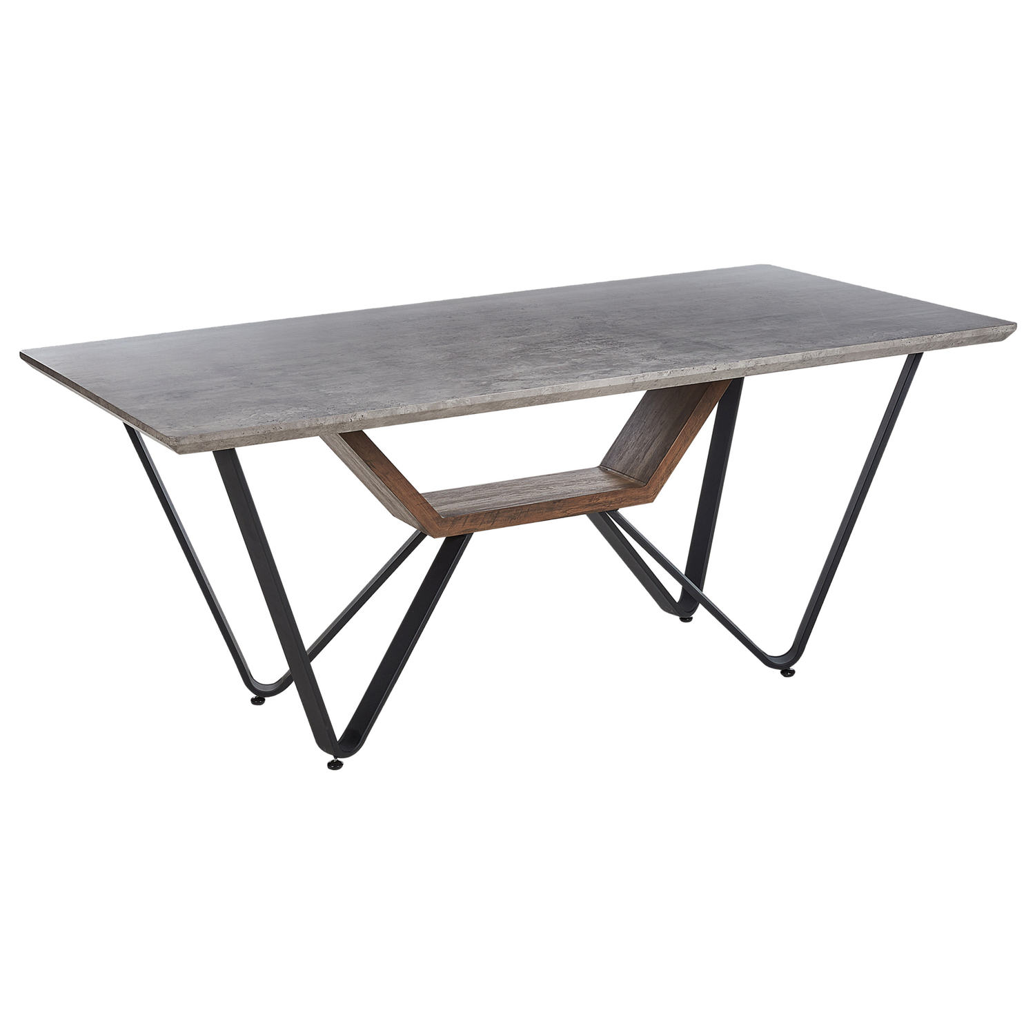 Beliani - BANDURA - Eettafel - Lichtgrijs - MDF