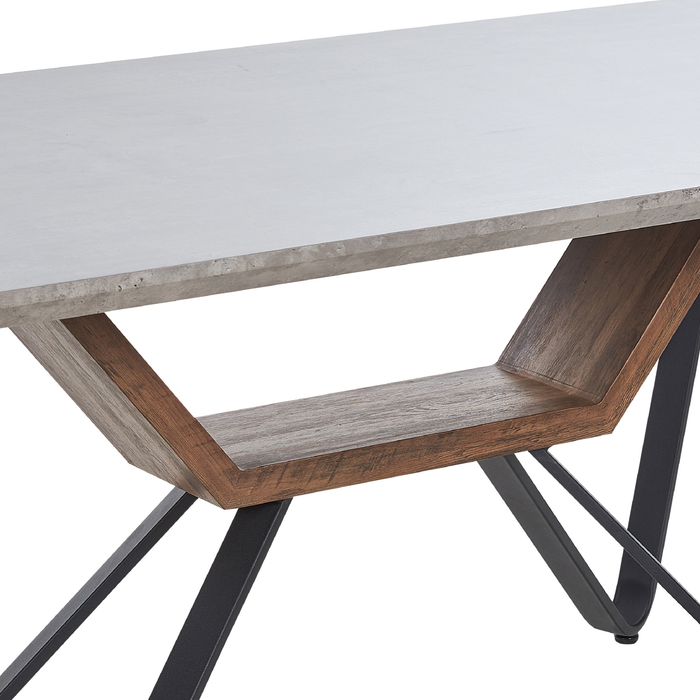 Beliani - BANDURA - Eettafel - Lichtgrijs - MDF