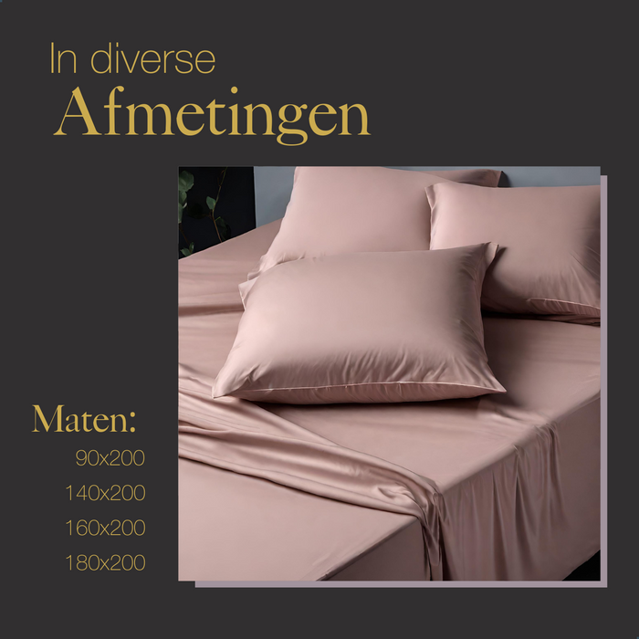 Ten Cate Premium Katoensatijnen Hoeslaken 140x200 - Blush