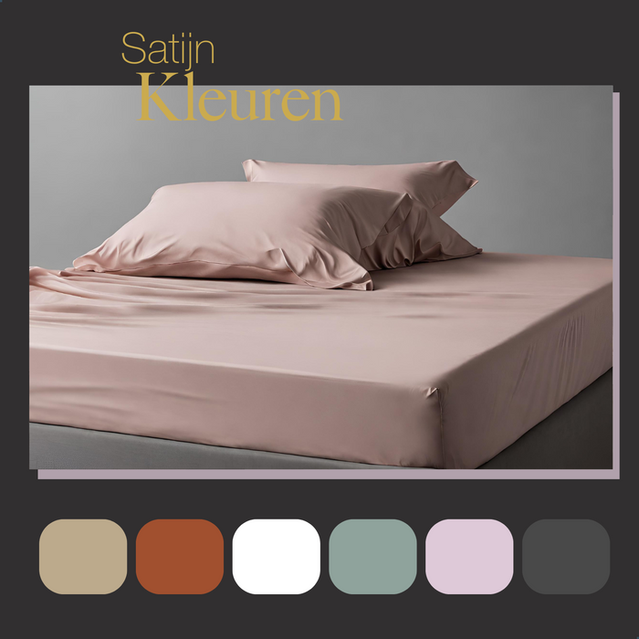 Ten Cate Premium Katoensatijnen Hoeslaken 180x200 - Blush