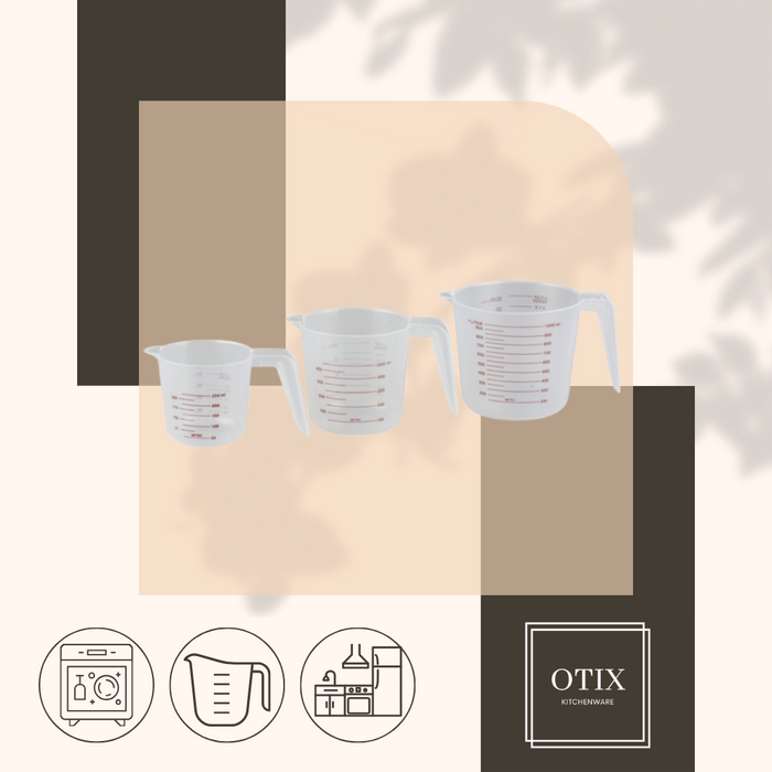 OTIX Maatbeker Set van 3 Kunststof Verschillende Maten