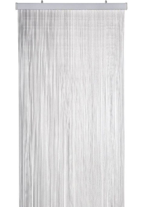 2Lif Vliegengordijn Saba - Transparant - Strengen 4cm breed 100 x 260