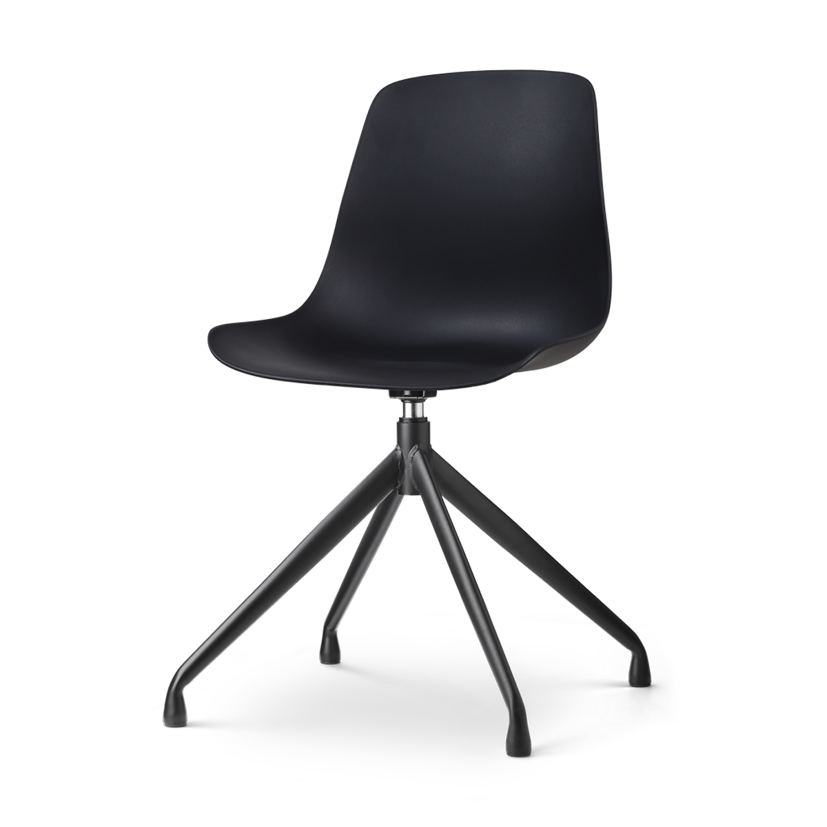 Nolon Nola-Pip Eetkamerstoel Zwart - Draaibaar - Zwart Onderstel