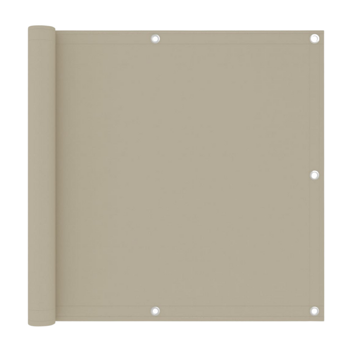 HIXA Balkonscherm Balkondoek Zonnescherm Winddicht 445x76 cm Zandkl...