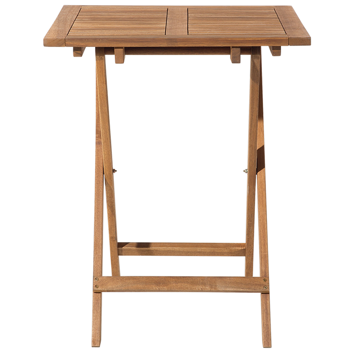 Beliani - FIJI - Bistroset voor 2 - Lichte houtkleur - Acaciahout