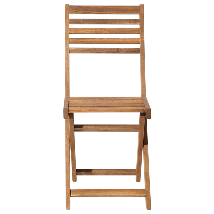 Beliani - FIJI - Bistroset voor 2 - Lichte houtkleur - Acaciahout