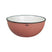Retro saladeschaal emaille  geinspireerd cinnamon pink