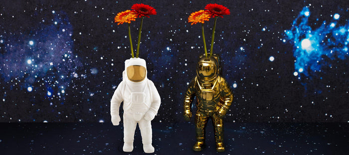 Seletti Cosmic Diner Starman vaas wit