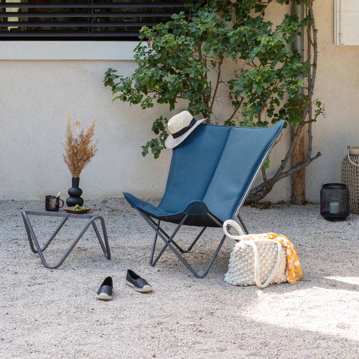 Lafuma Maxi Pop Up XL Loungestoel - Inktblauw