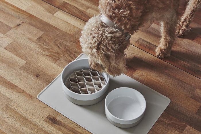 MiaCara Lento hondenvoerbak inzetstuk large greige