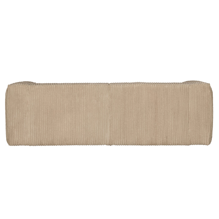 WOOOD Bean 3,5-zitsbank - Ribstof - Travertin