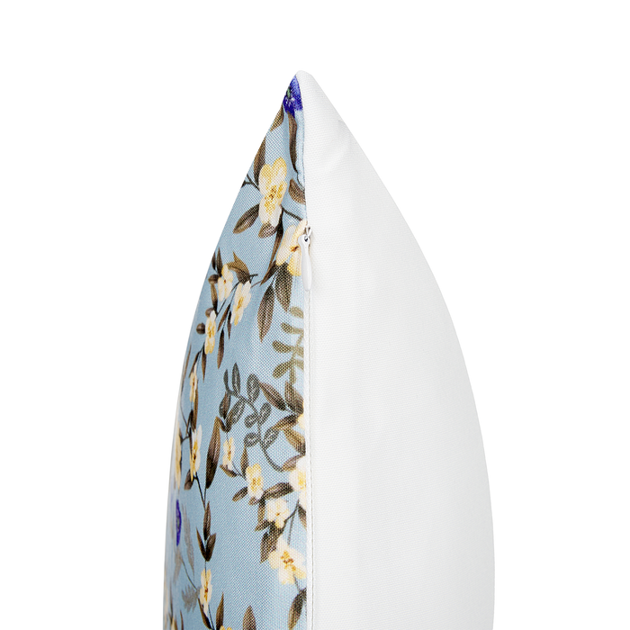 Beliani - VALLORIA - Buitenkussen set van 2 - Lichtblauw - Polyester