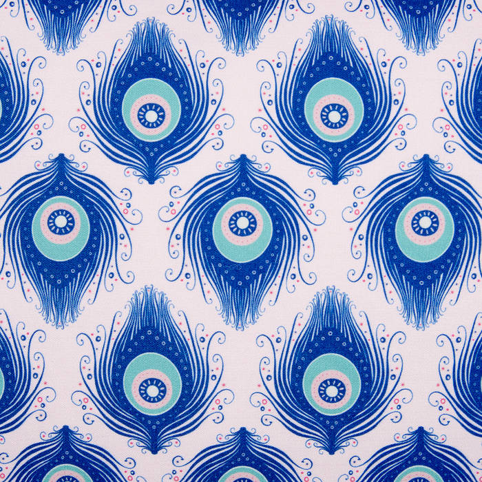 Beliani-CERIANA-Tuinkussen set van 2-Blauw|Roze-40 x 60 cm-Polyester