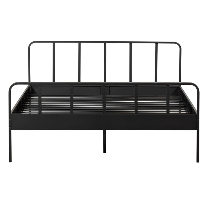 Woood Mees Tweepersoonsbed - Zwart - 160x200 cm