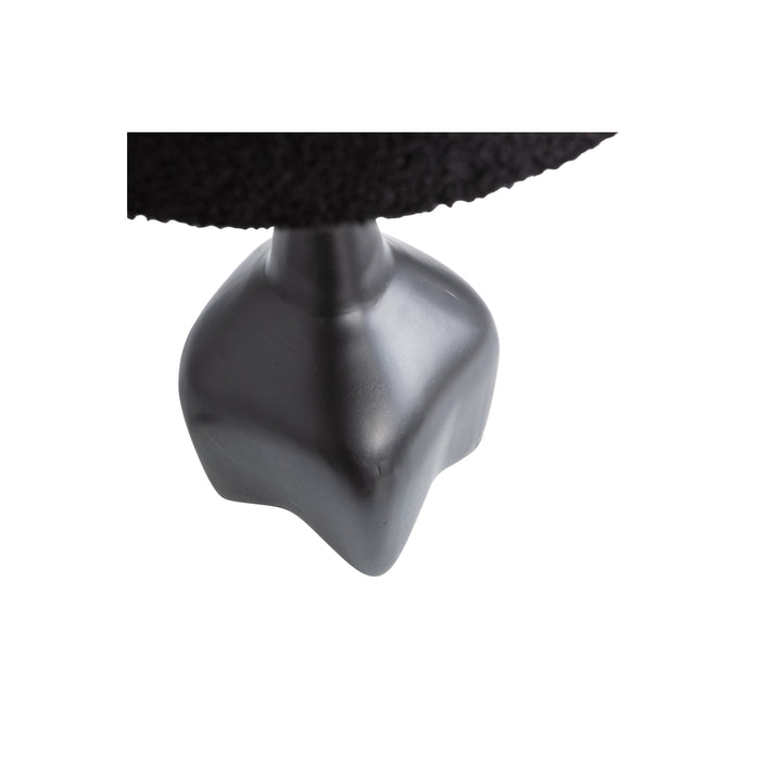 WOOOD Foss Tafellampvoet - Aluminium - Zwart|Bruin - 48x15x15