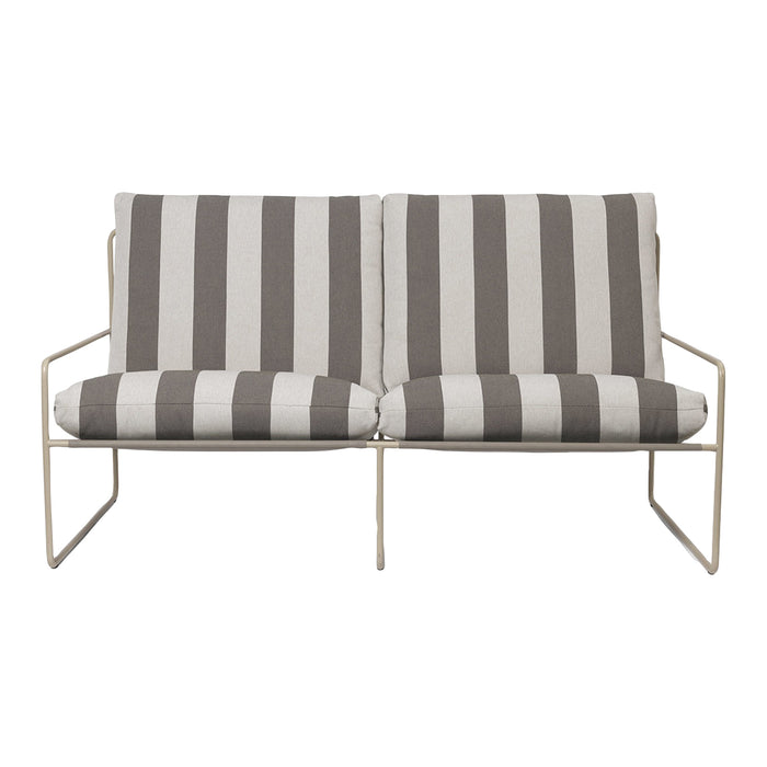 Ferm Living Desert 2-zitsbank - Cashmere - Chocolate / Off-White