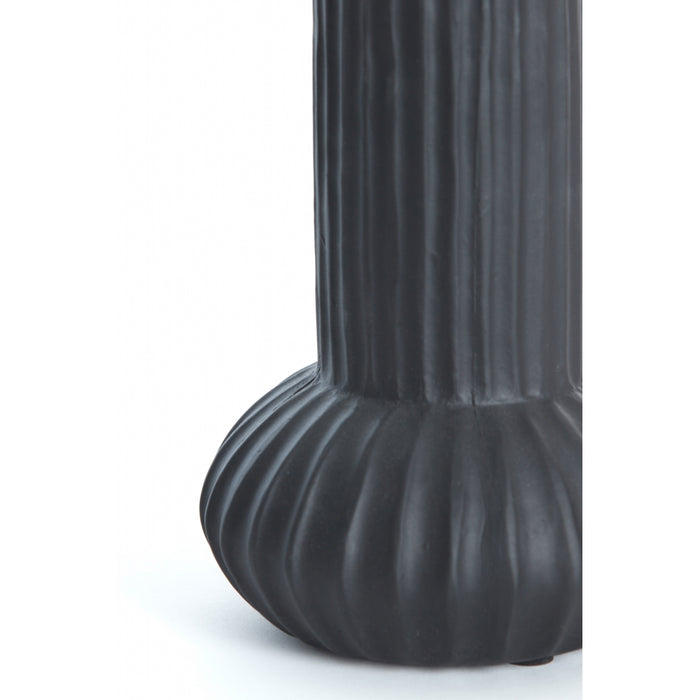 Light & Living Vaas Feyo - Zwart - Keramiek - 15x21x15cm (BxHxD)