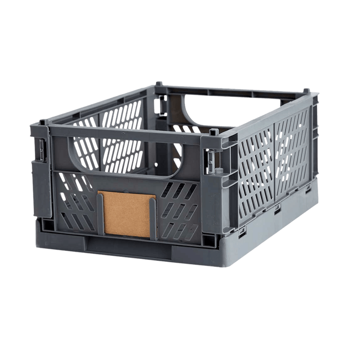 Lisomme Luuk opvouwbaar krat grijs - 25 x 24,5 cm