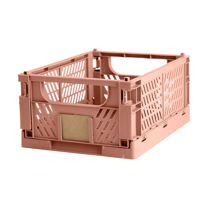Lisomme Luuk opvouwbaar krat roze - 33 x 24,5 cm