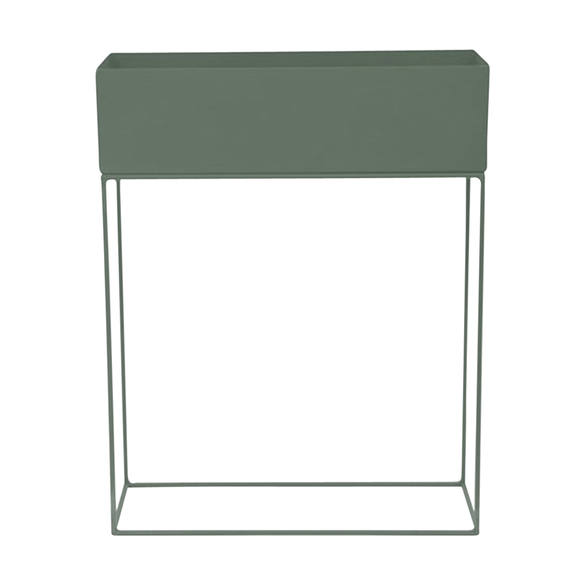 Lisomme Xavi staande metalen plantenbak groen