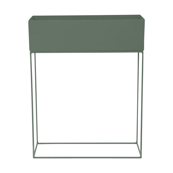 Lisomme Xavi staande metalen plantenbak groen