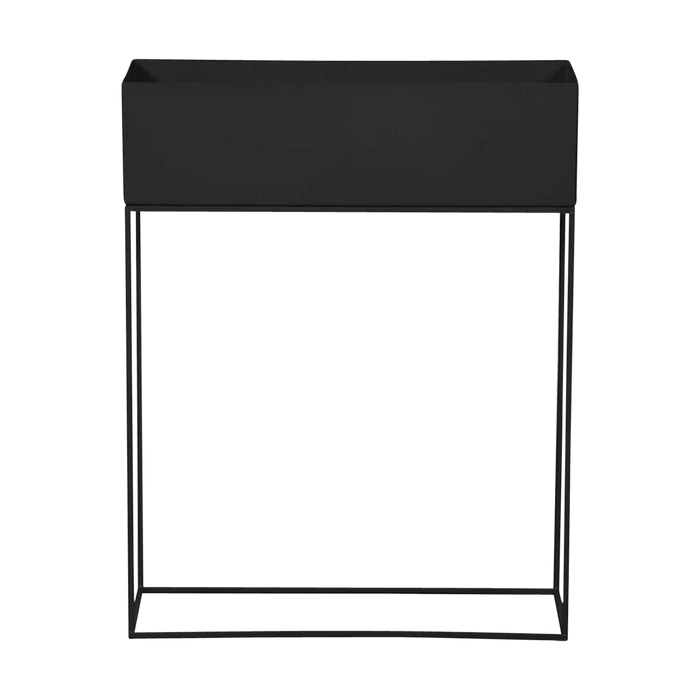 Lisomme Xavi staande metalen plantenbak zwart