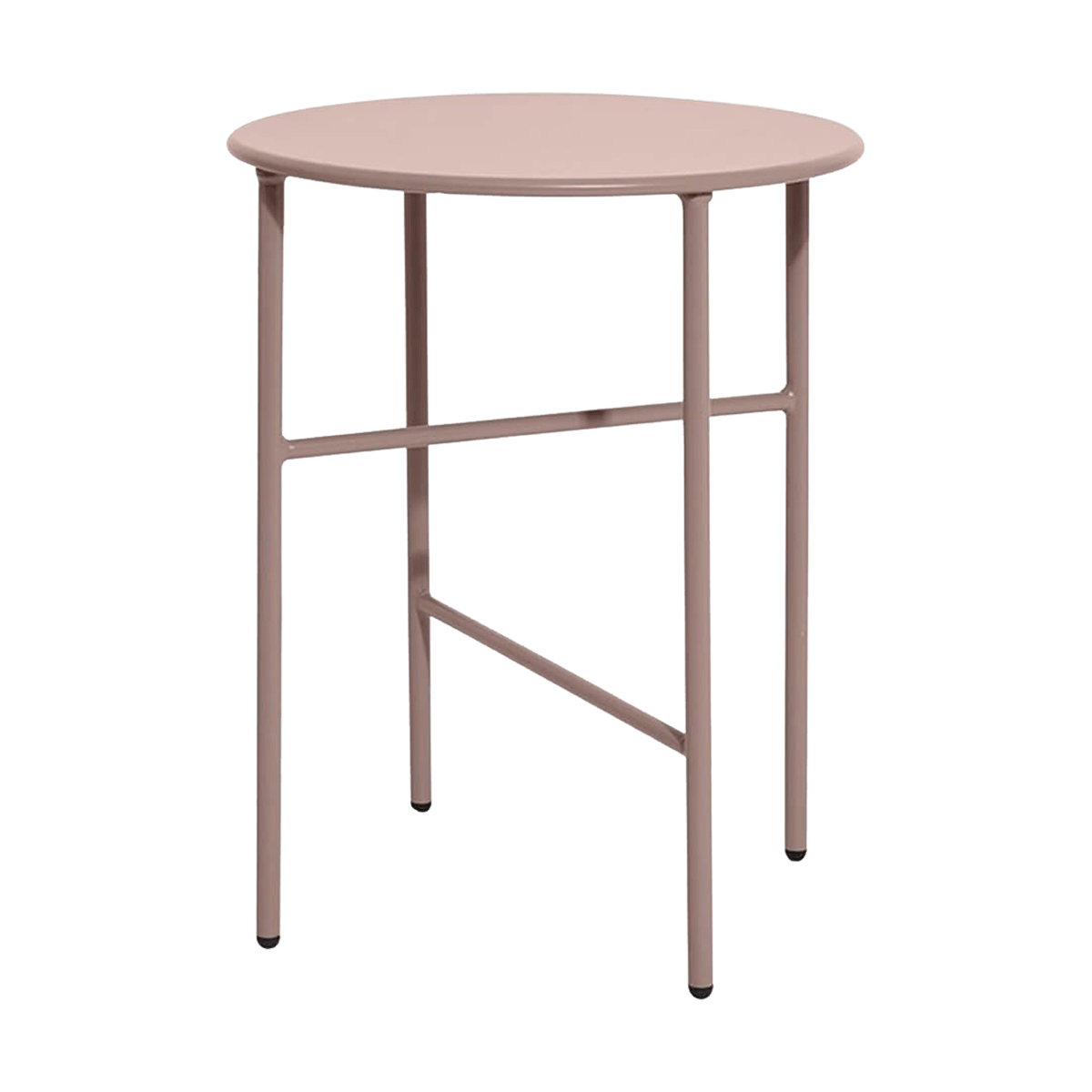 Lisomme Mila metalen tuin bijzettafel roze - Ø 40 cm