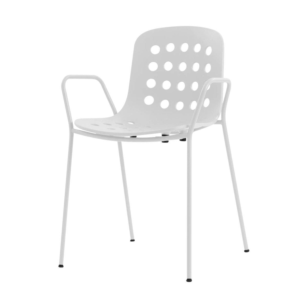 TOOU HOLI Holes tuinstoel - Met armleuningen - Wit