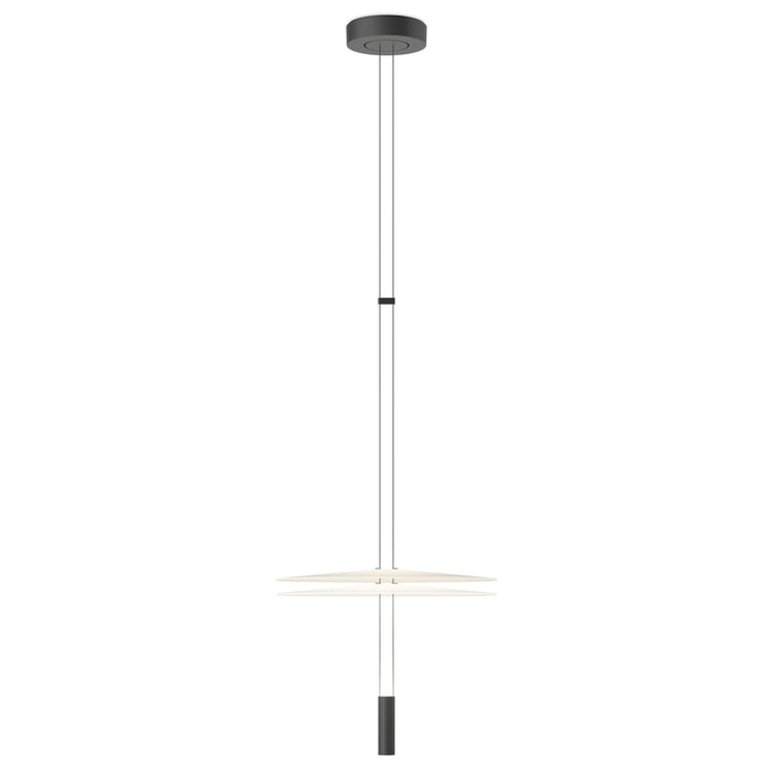 Vibia Flamingo Mini 1575 hanglamp LED Ø45 wit|zwart