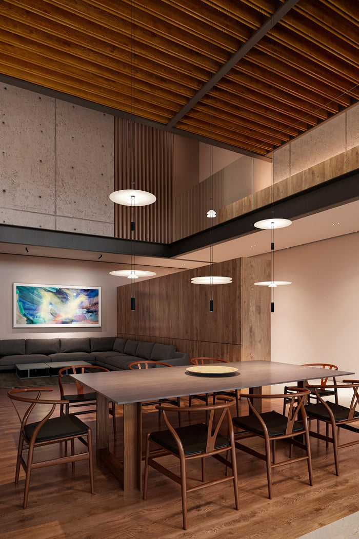 Vibia Flamingo Mini 1575 hanglamp LED Ø45 wit|zwart