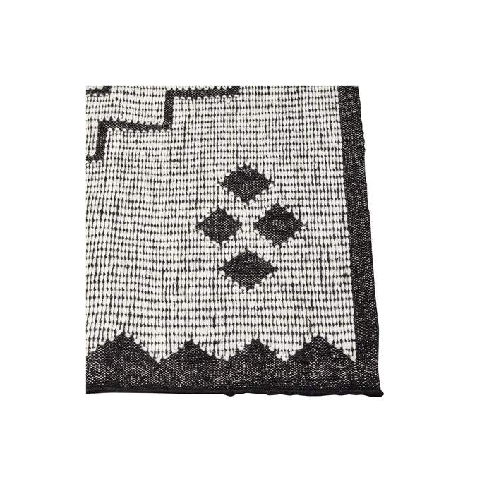 WOOOD Omari Vloerkleed - Wol|Jute - Naturel|Zwart - 1x160x230