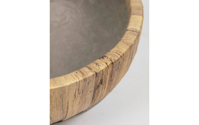 Kave Home - Tirsa set van 2 waterhyacint en cement centreerstukken